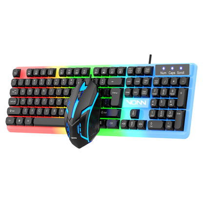 VONN 350 RGB Gaming Keyboard & Mouse Combo – Wired, 104 Keys, PC Desktop