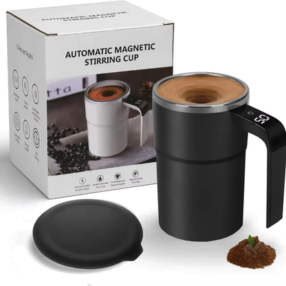 Portable Electric Coffee Cup – Auto-Stir & Smart Temp Control for Coffee & Milkshakes