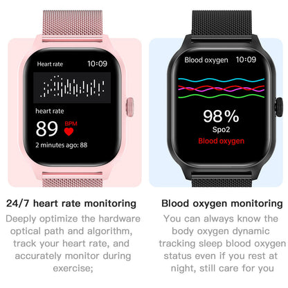 LT10 Smartwatch | 2.01" HD Color Screen, IP67 Waterproof, Fitness Tracker for Android & iOS