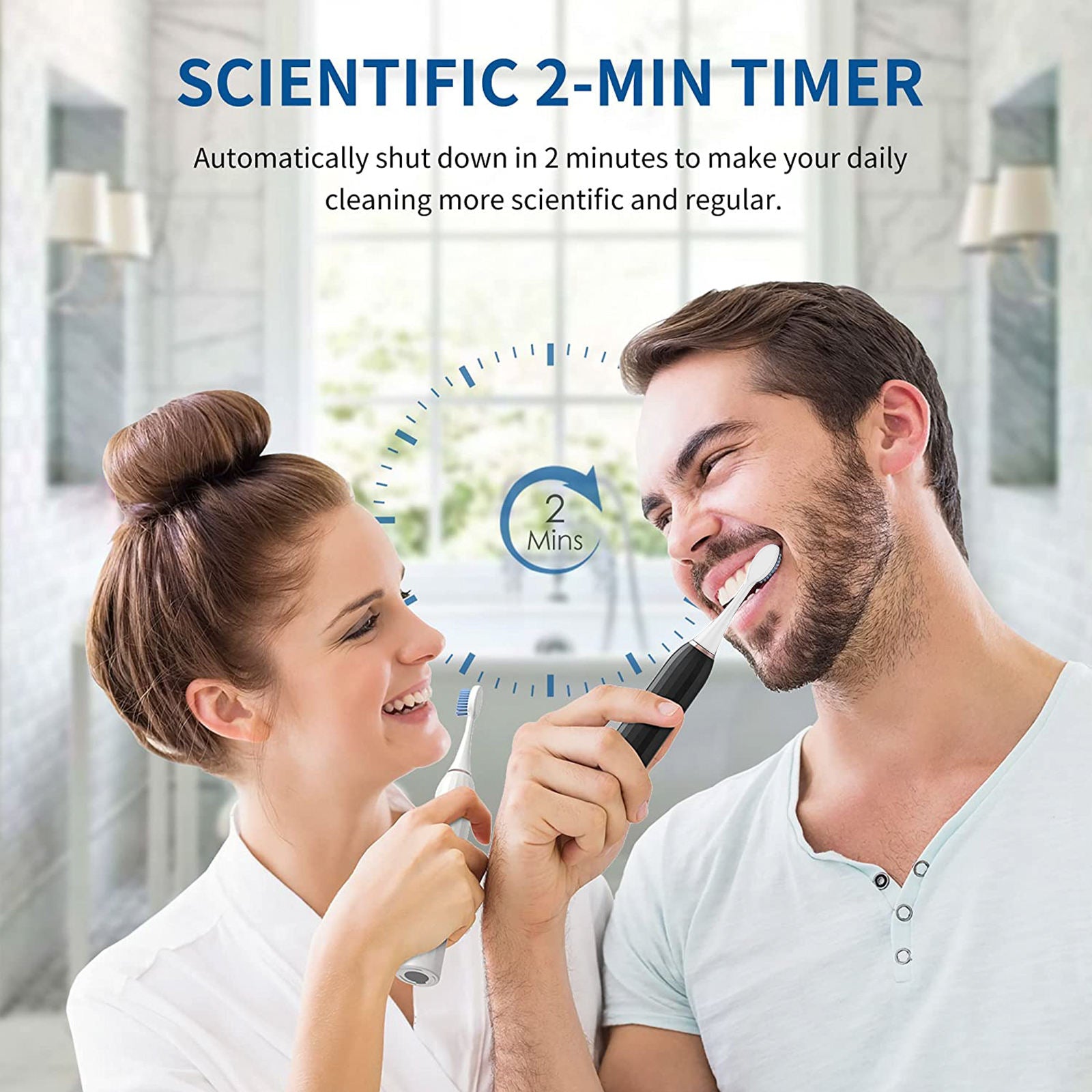 50% OFF Sonic Electric Toothbrush - Rechargeable & Waterproof